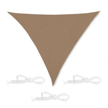 Voile d'ombrage triangulaire marron café