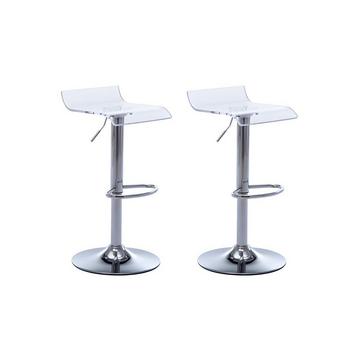 Barhocker 2erSet OLIVER Transparent