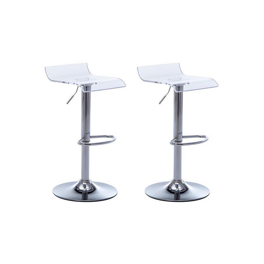 Barhocker 2erSet OLIVER Transparent