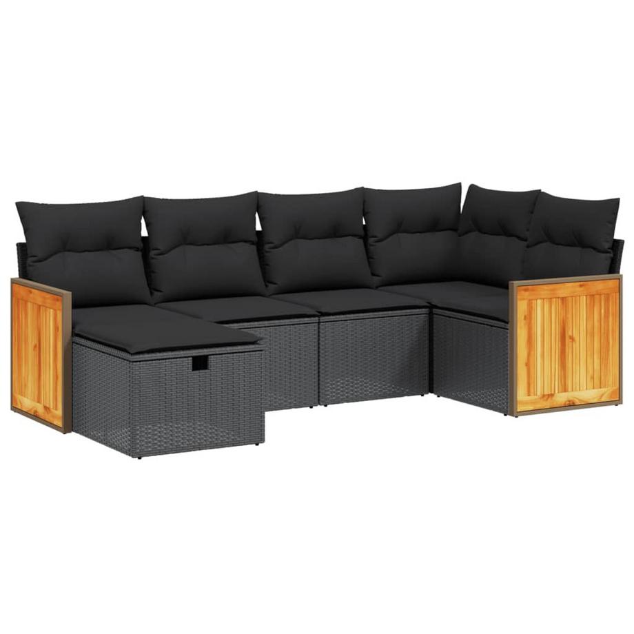 set divano da giardino Polirattan