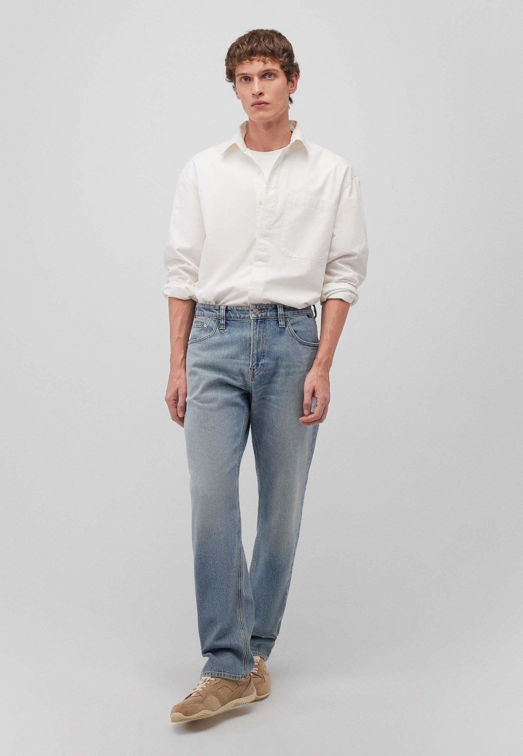 Mavi Lisbon Foggy Used Vintage Loose Straight Jeans  