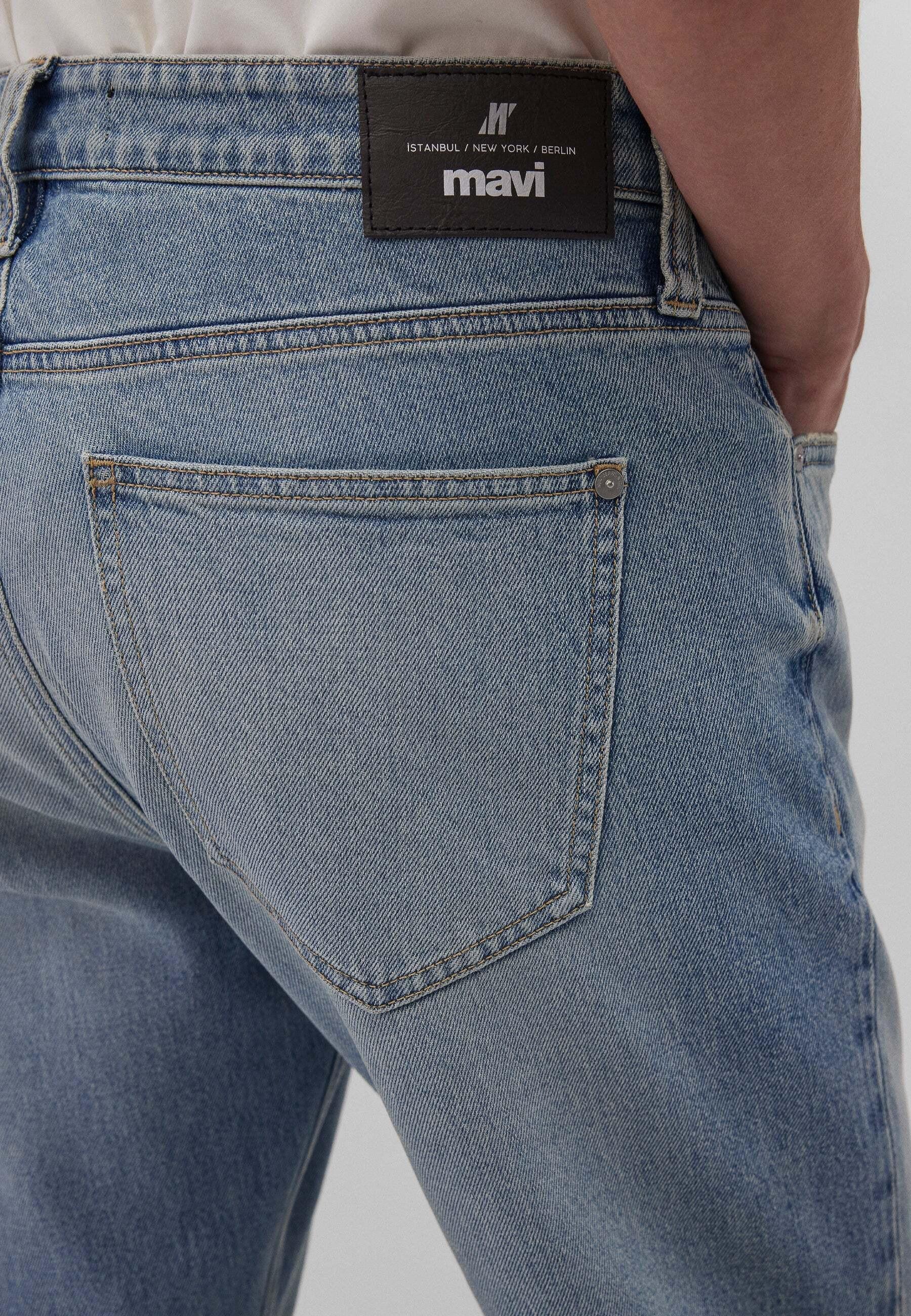 Mavi Lisbon Foggy Used Vintage Loose Straight Jeans  