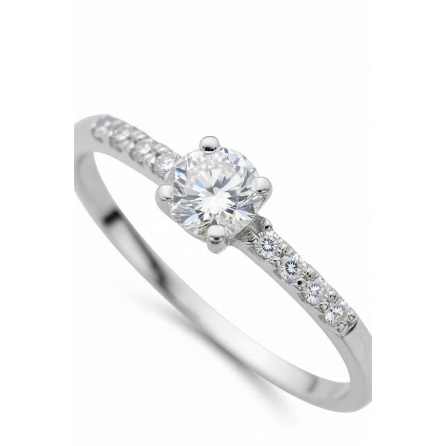 Maxte  Bague Solitaire en  avec Zircone Cubique 