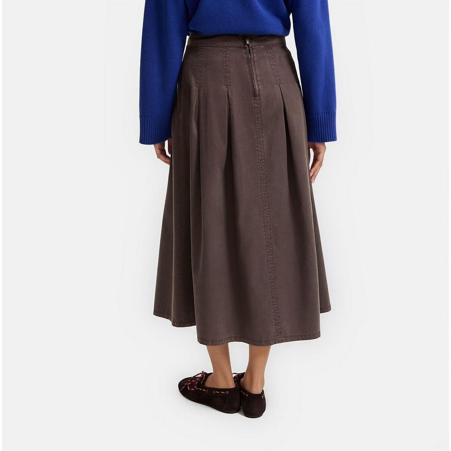 La Redoute Collections Jupe longue évasée avec plis devant  