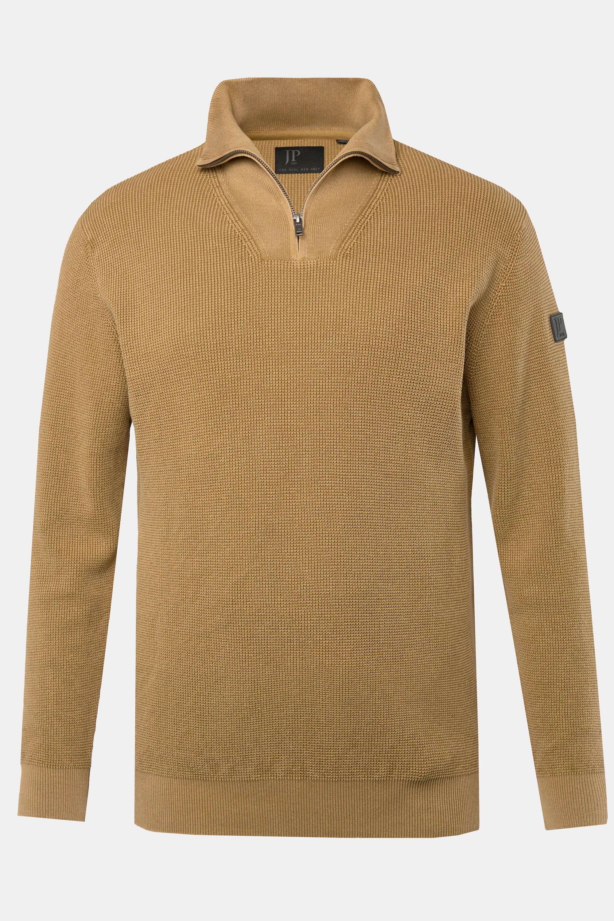 JP1880 Stricktroyer Vintage Look Zippkragen  
