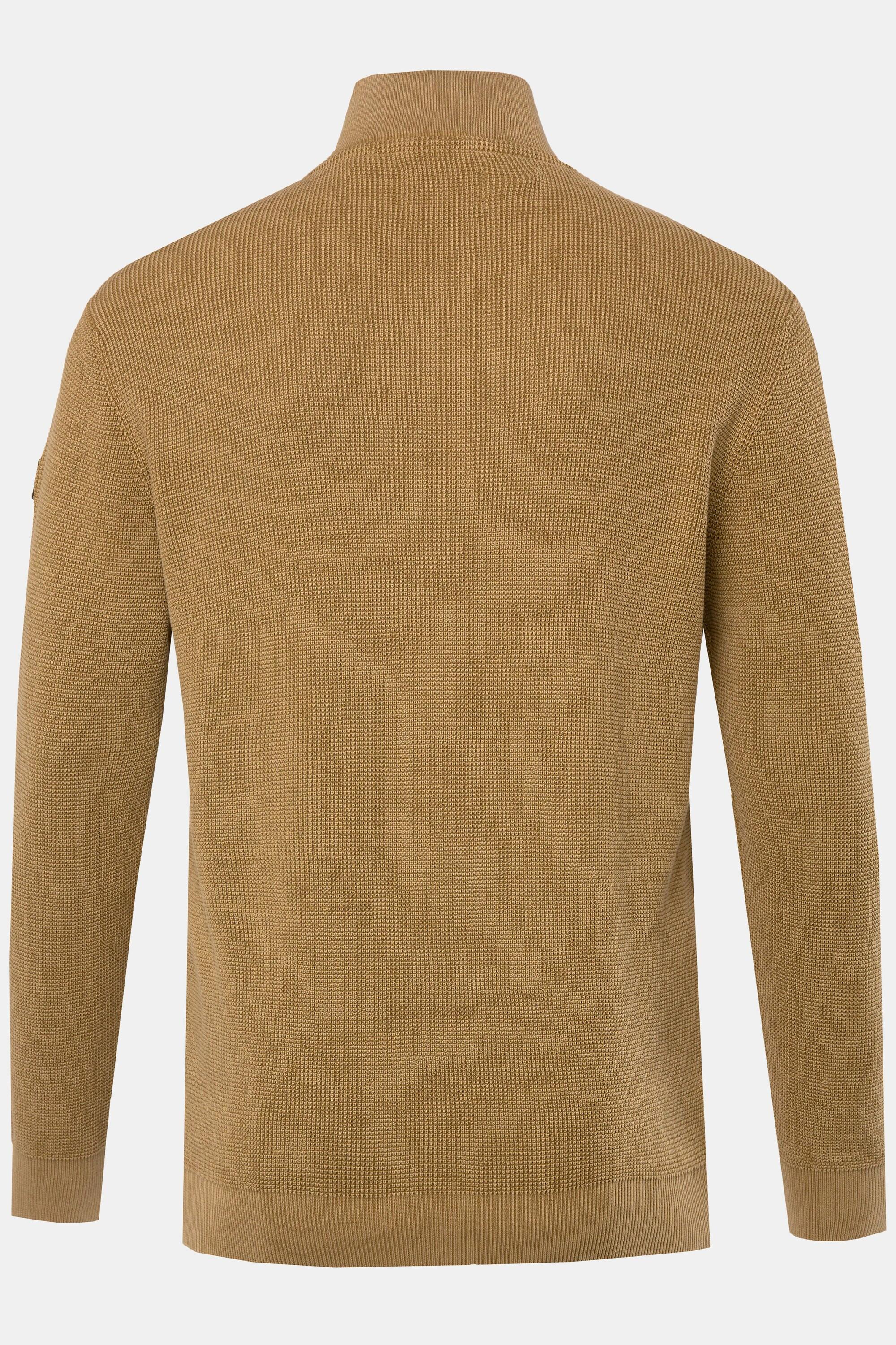 JP1880 Stricktroyer Vintage Look Zippkragen  