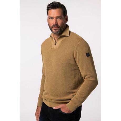 JP1880 Stricktroyer Vintage Look Zippkragen  