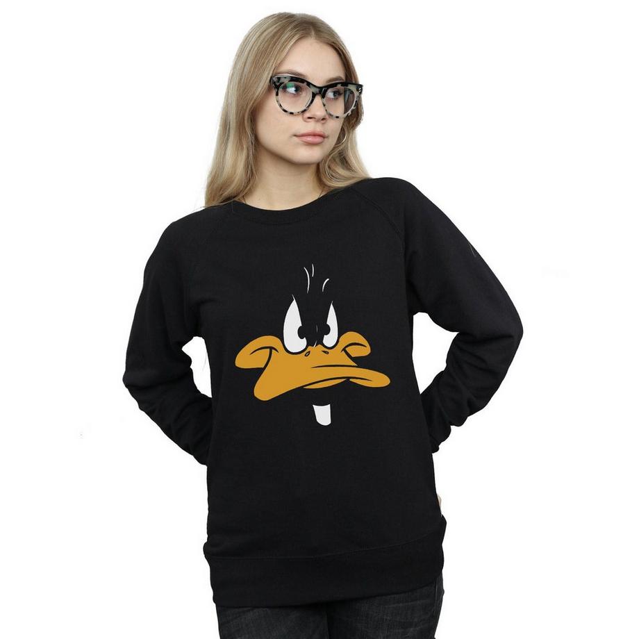 LOONEY TUNES Daffy Duck Gesicht Sweatshirt  