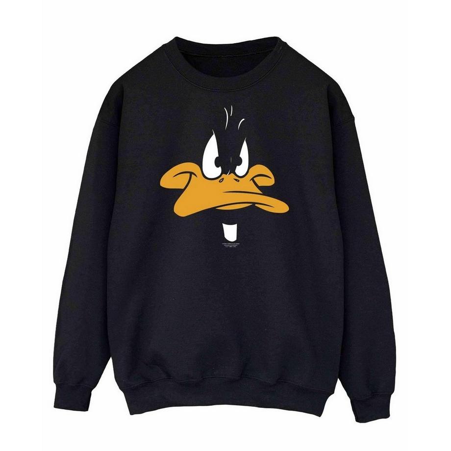 LOONEY TUNES Daffy Duck Gesicht Sweatshirt  