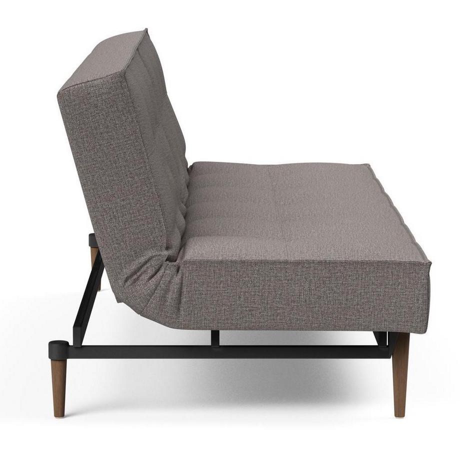 Innovation Living Canapé-lit Splitback Styletto Dark Wood - Mixed Dance Grey  