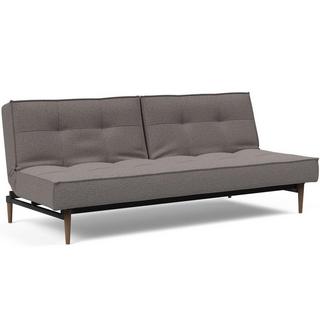 Innovation Living Innovation Canapé-lit Splitback Styletto Dark Wood - Mixed Dance Grey  