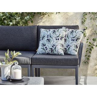 Beliani Lot de 2 coussins d'extérieur en Polyester Moderne TRANQUI  