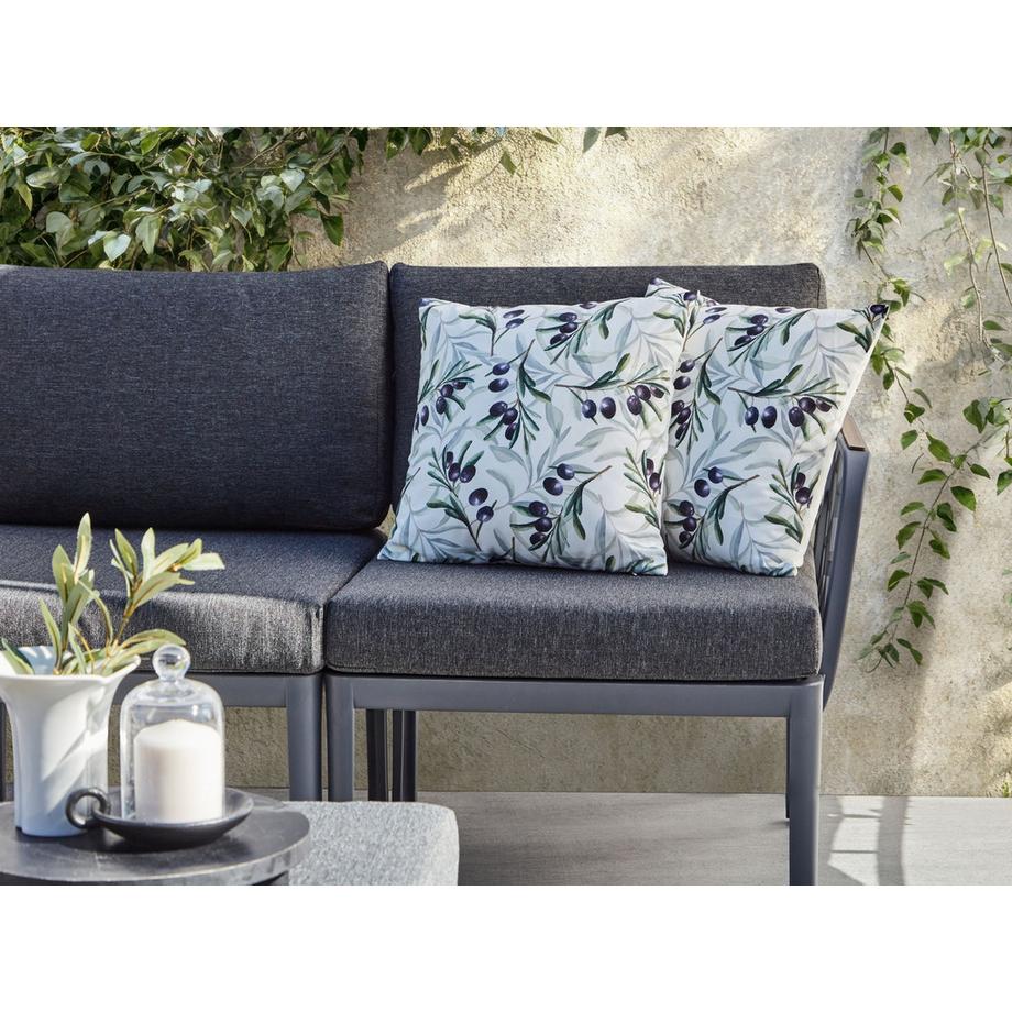 Beliani Set di 2 cuscini da esterno en Poliestere Moderno TRANQUI  