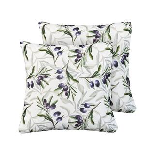 Beliani Lot de 2 coussins d'extérieur en Polyester Moderne TRANQUI  