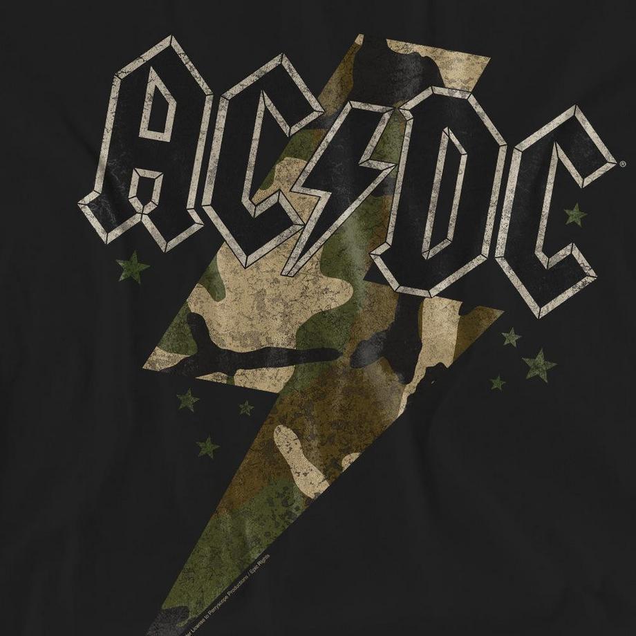 AC/DC ACDC Camouflage Logo T-Shirt  