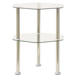 VidaXL Table d'appoint verre  