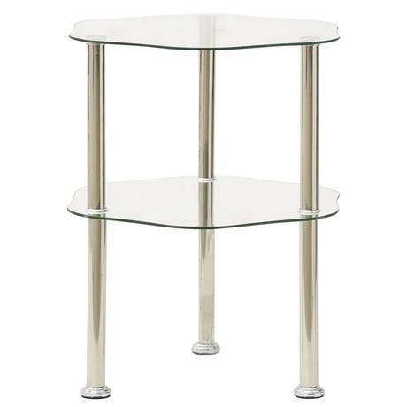 VidaXL Table d'appoint verre  