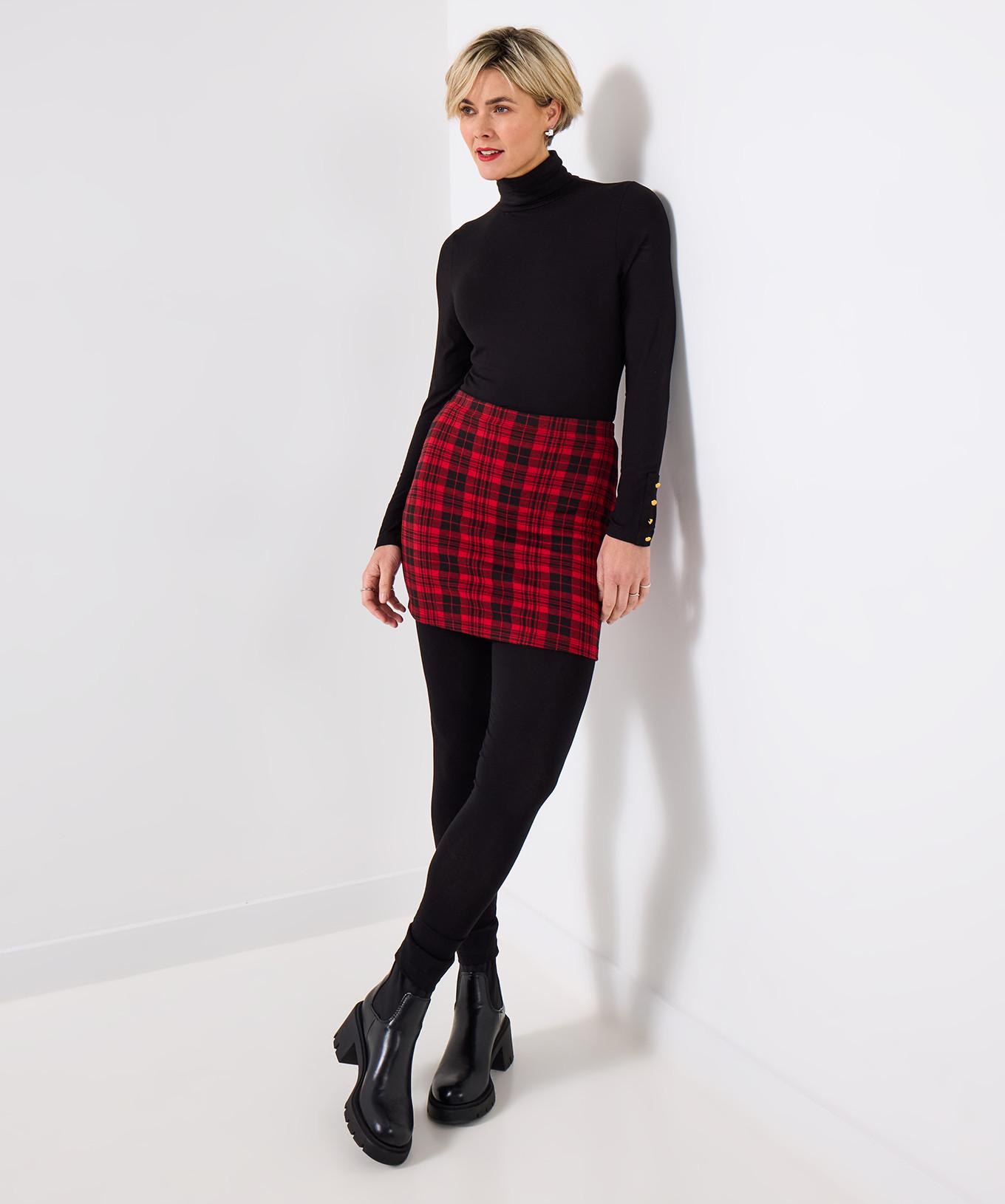 Joe Browns Leggings à jupe intégrée à imprimé carreaux  