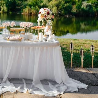 Northix Confezione da 10 torce da giardino in bambù  