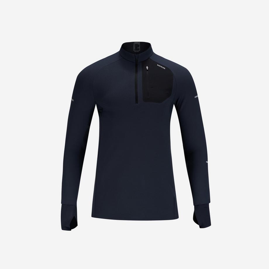 KIPRUN  Maglia a maniche lunghe uomo con zip sintetico 