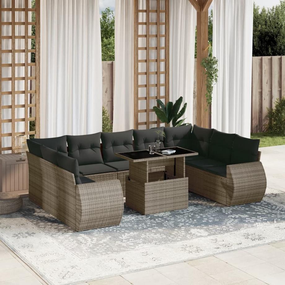 VidaXL Garten sofagarnitur poly-rattan  