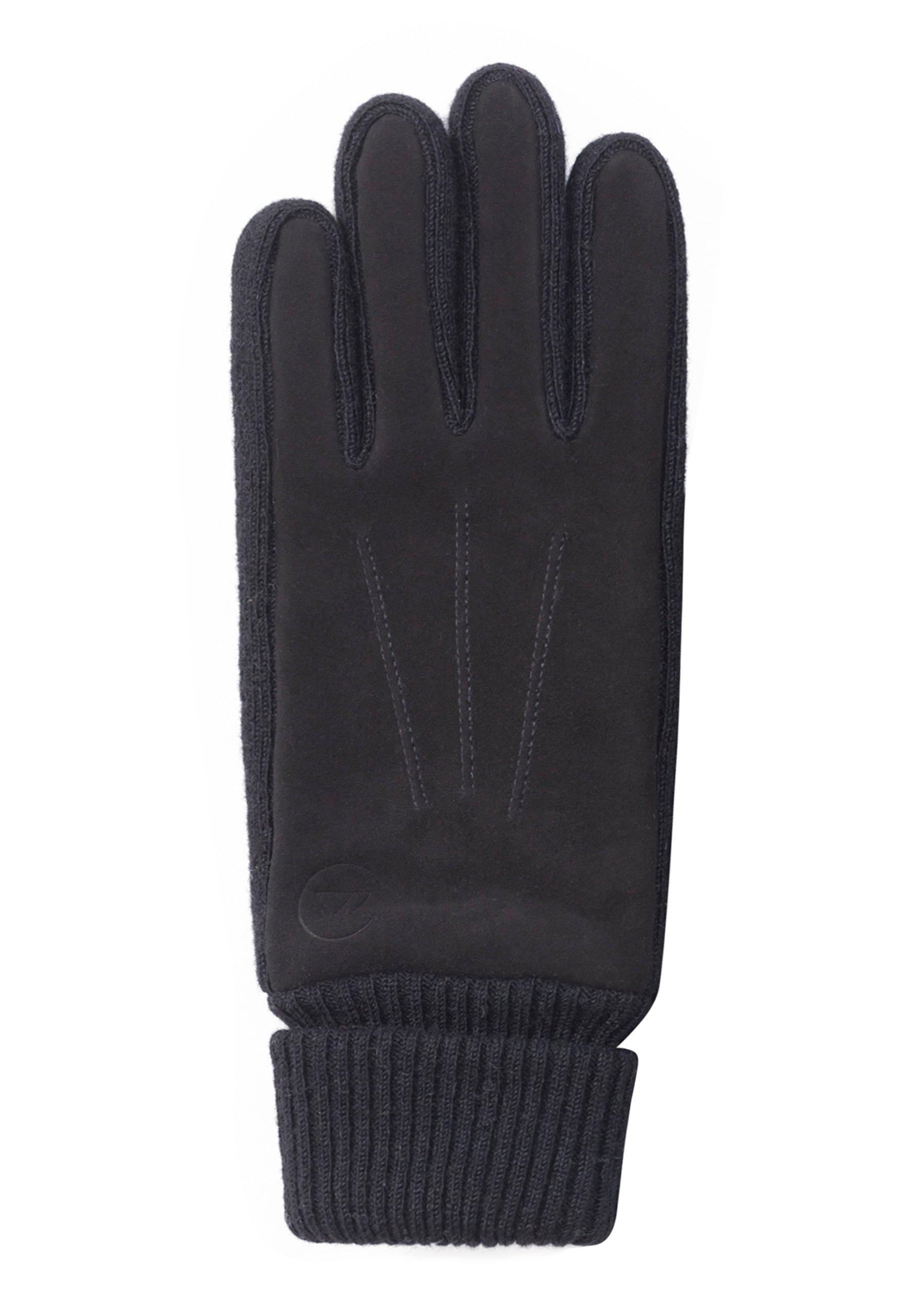 CASH-MERE.CH Gants en daim de chèvre à doublure en cachemire à manchette  