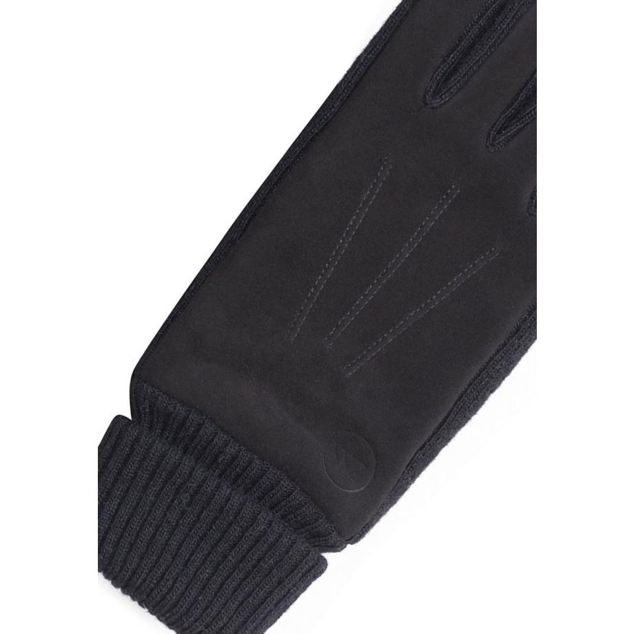 CASH-MERE.CH Gants en daim de chèvre à doublure en cachemire à manchette  