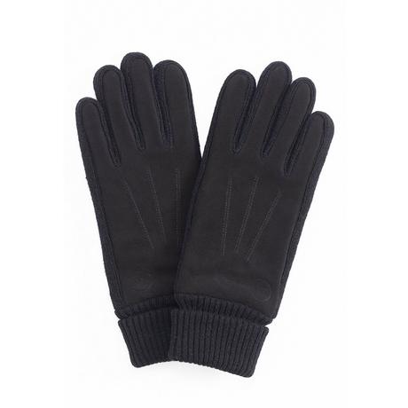 CASH-MERE.CH Gants en daim de chèvre à doublure en cachemire à manchette  