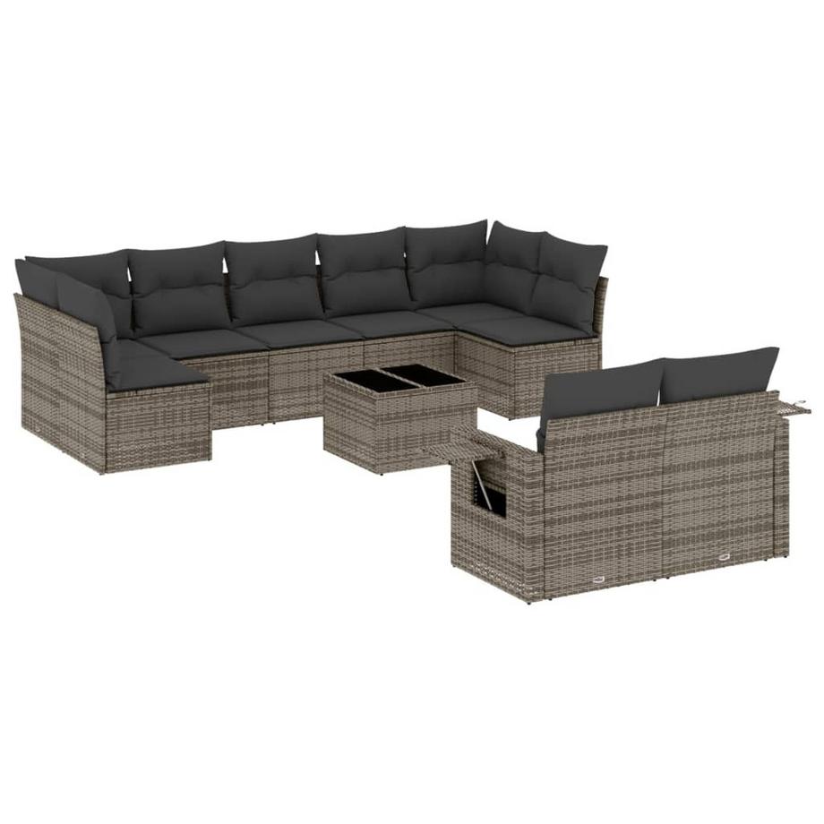 set divano da giardino Polirattan