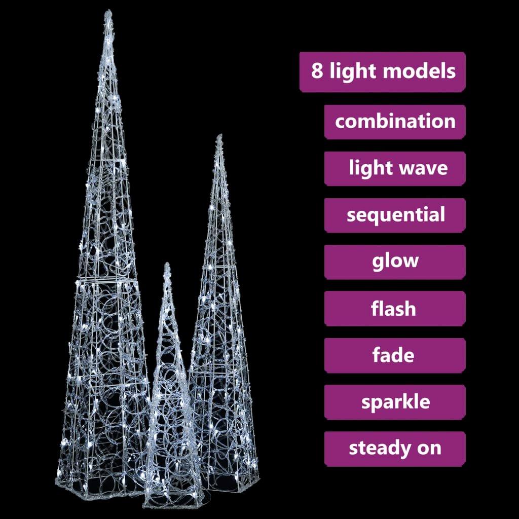 VidaXL set di coni di luce  