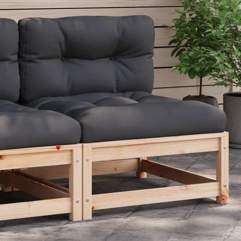 VidaXL Canapé de jardin bois de pin  