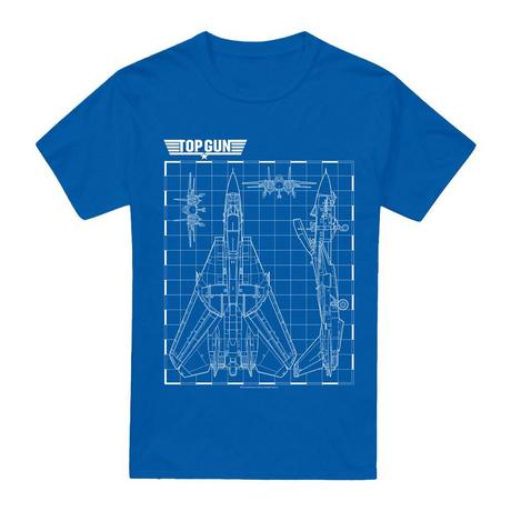 Top Gun Top Gun Blueprint T-Shirt Maniche Corte  