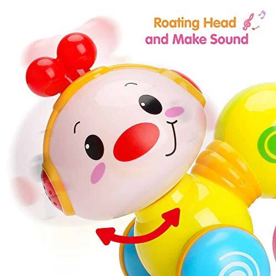 Activity-board  Jouets pour bébé, jouet chenille rampant musical pour tout-petits 