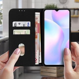 Avizar  Klapphülle Xiaomi Redmi 9A Schwarz 