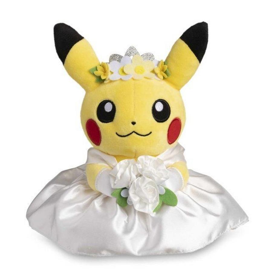 Pokémon  Pikachu Wedding: Wedding Dress Pikachu Female Plush 