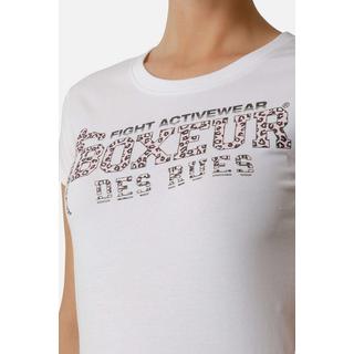 BOXEUR DES RUES  T-Shirt Front Logo Round Neck T-Shirt 