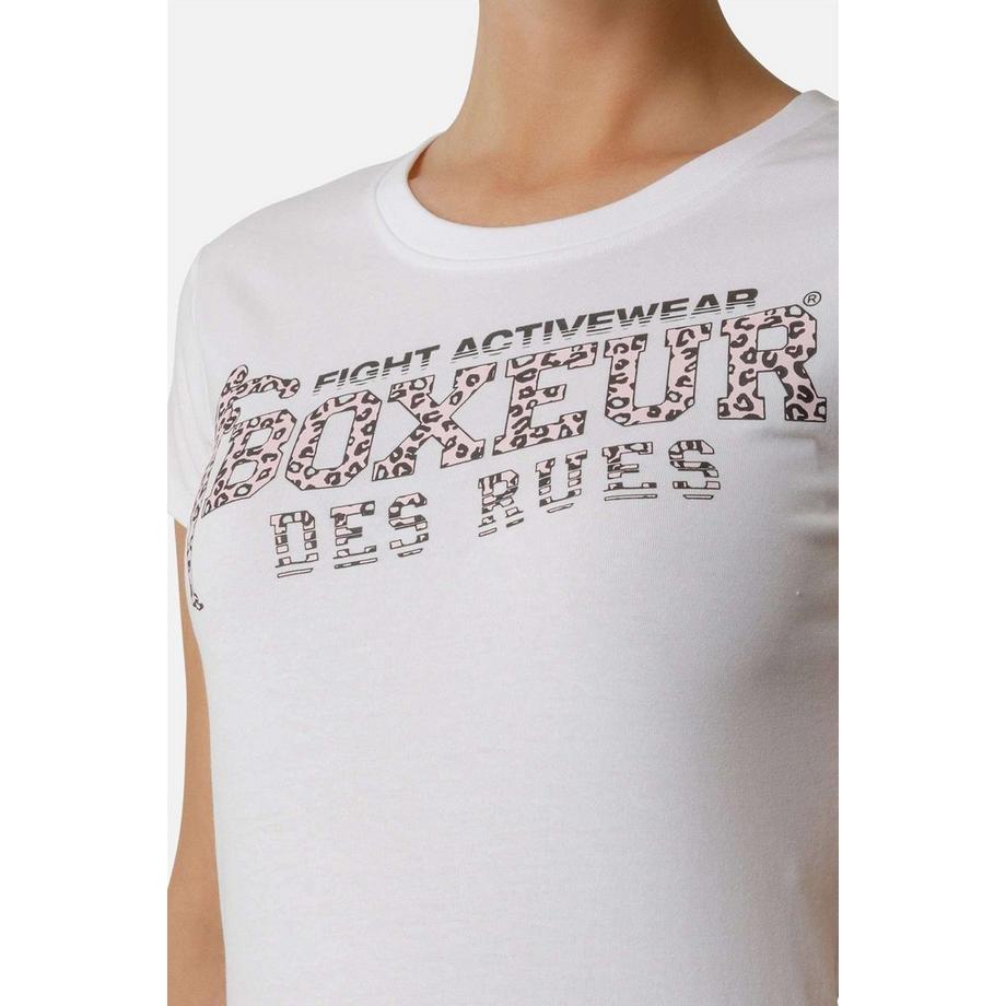 BOXEUR DES RUES T-Shirt Logo Avant Col Rond  