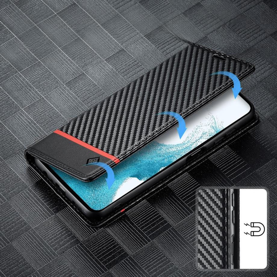 Cover-Discount  Galaxy S25+ Plus - LC.IMEEKE Custodia Carbon Fiber 