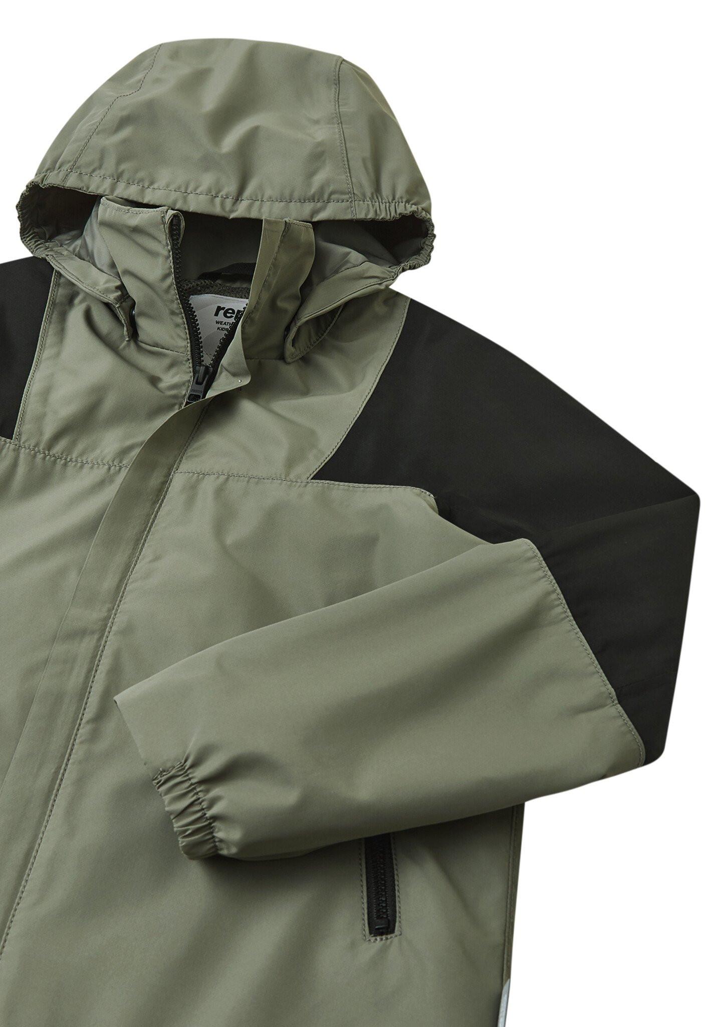 Reima  tec Kinder Regenjacke Tuulos Greyish green 