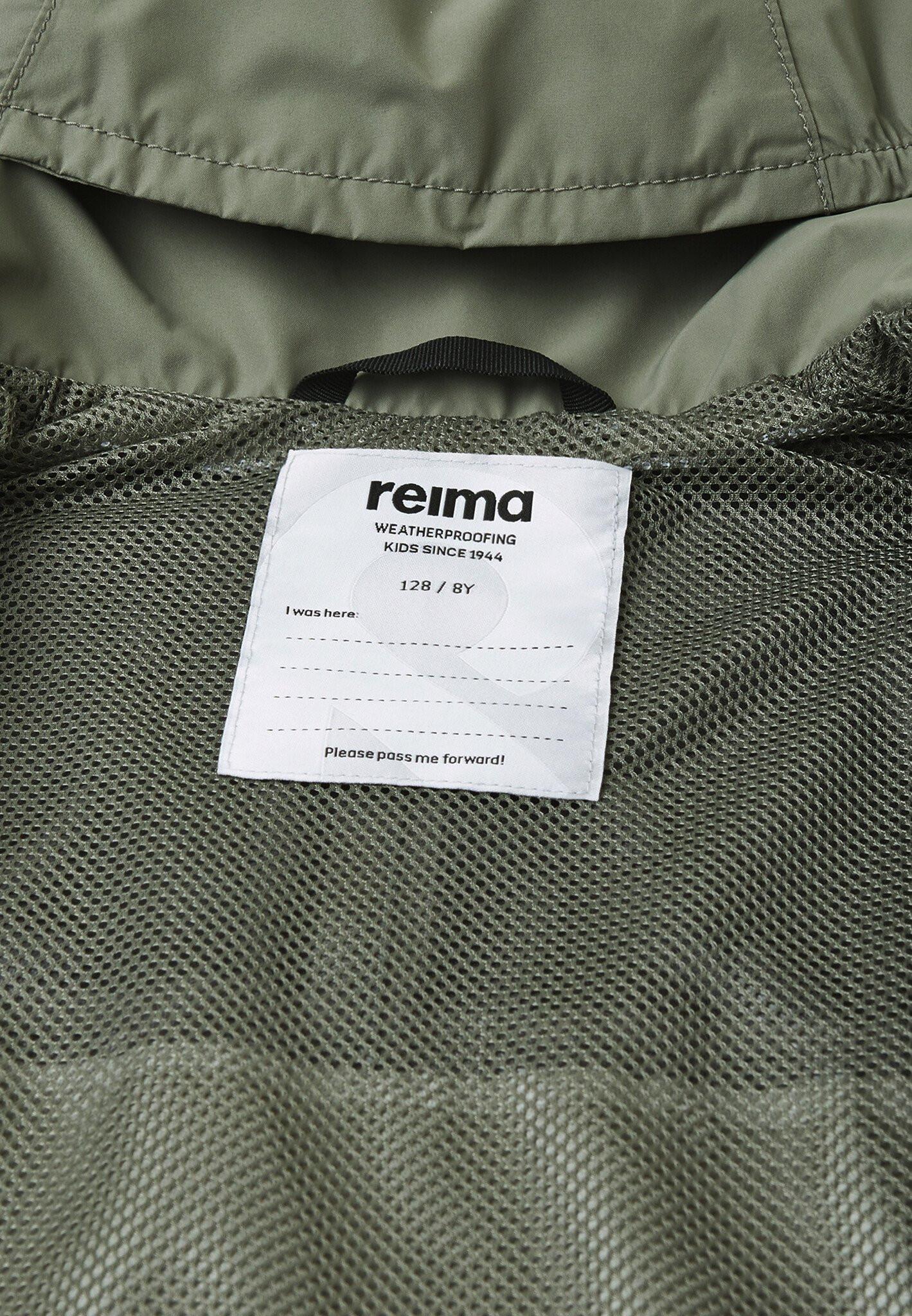 Reima  tec Kinder Regenjacke Tuulos Greyish green 