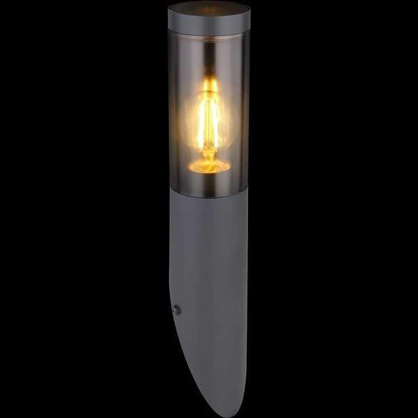 mutoni Lampada da esterno Boston acciaio inox antracite 8x8x40  