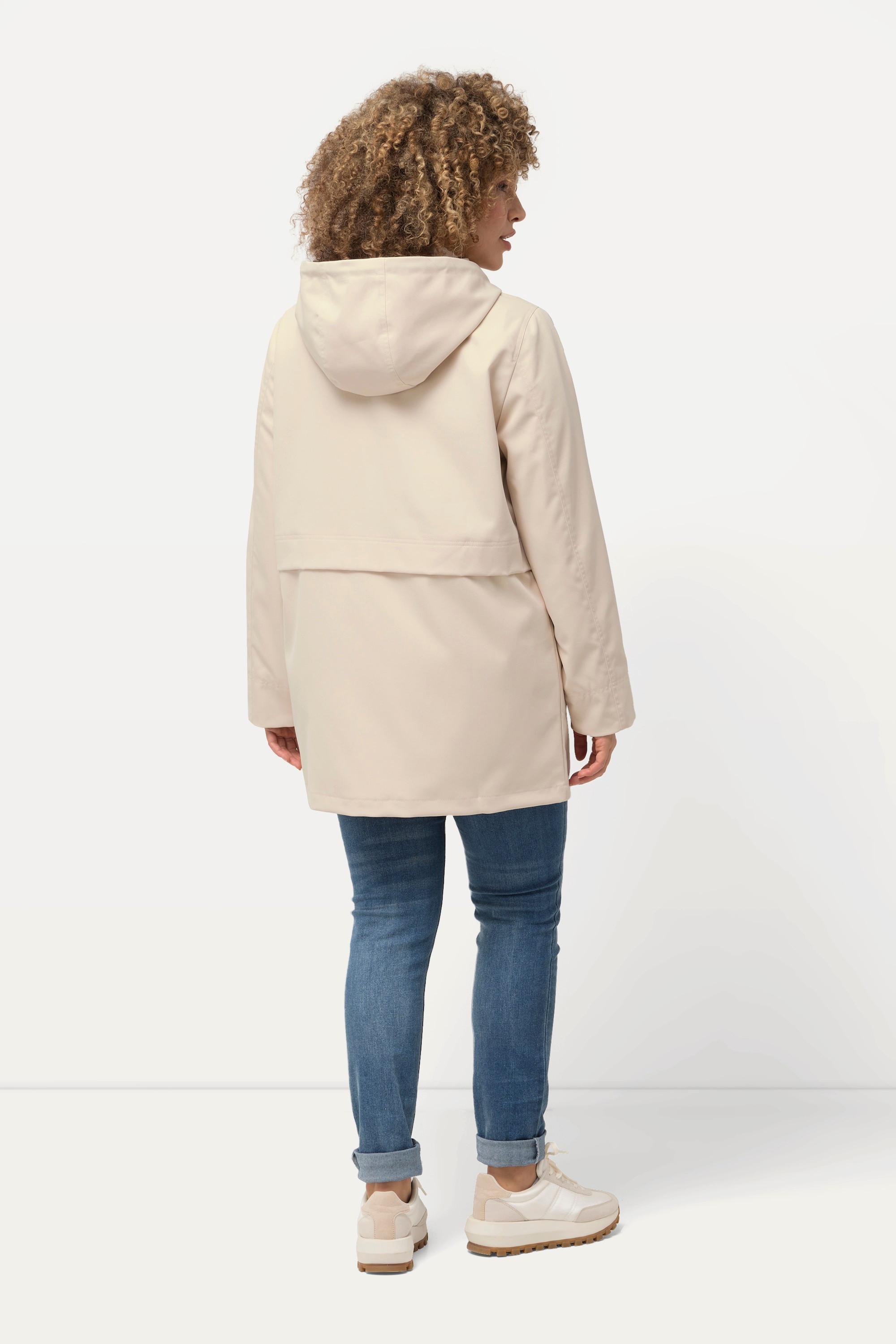 Ulla Popken  Parka HYPRAR idrorepellente con cappuccio e collo alto 