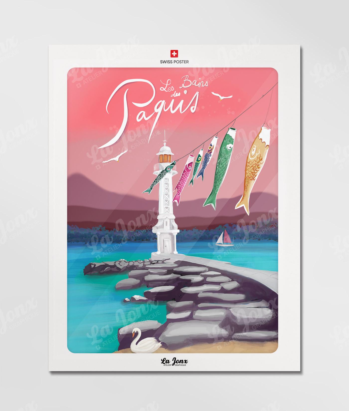 La-Jonx Poster Bains des Paquis - Edition 2022  