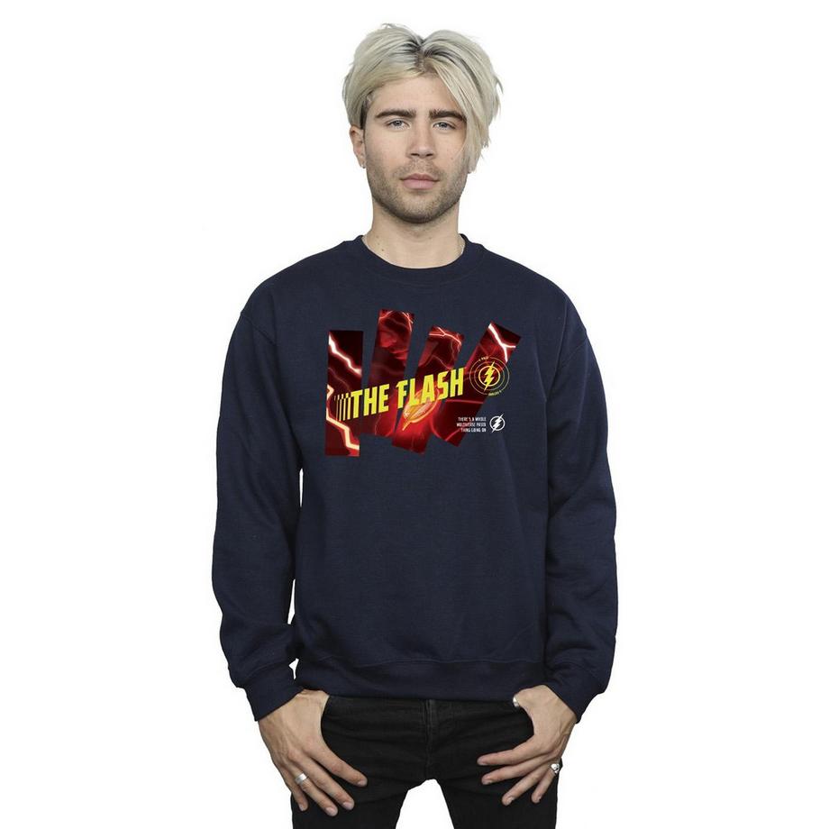 DC COMICS The Flash Logo Regular Fit Felpa  
