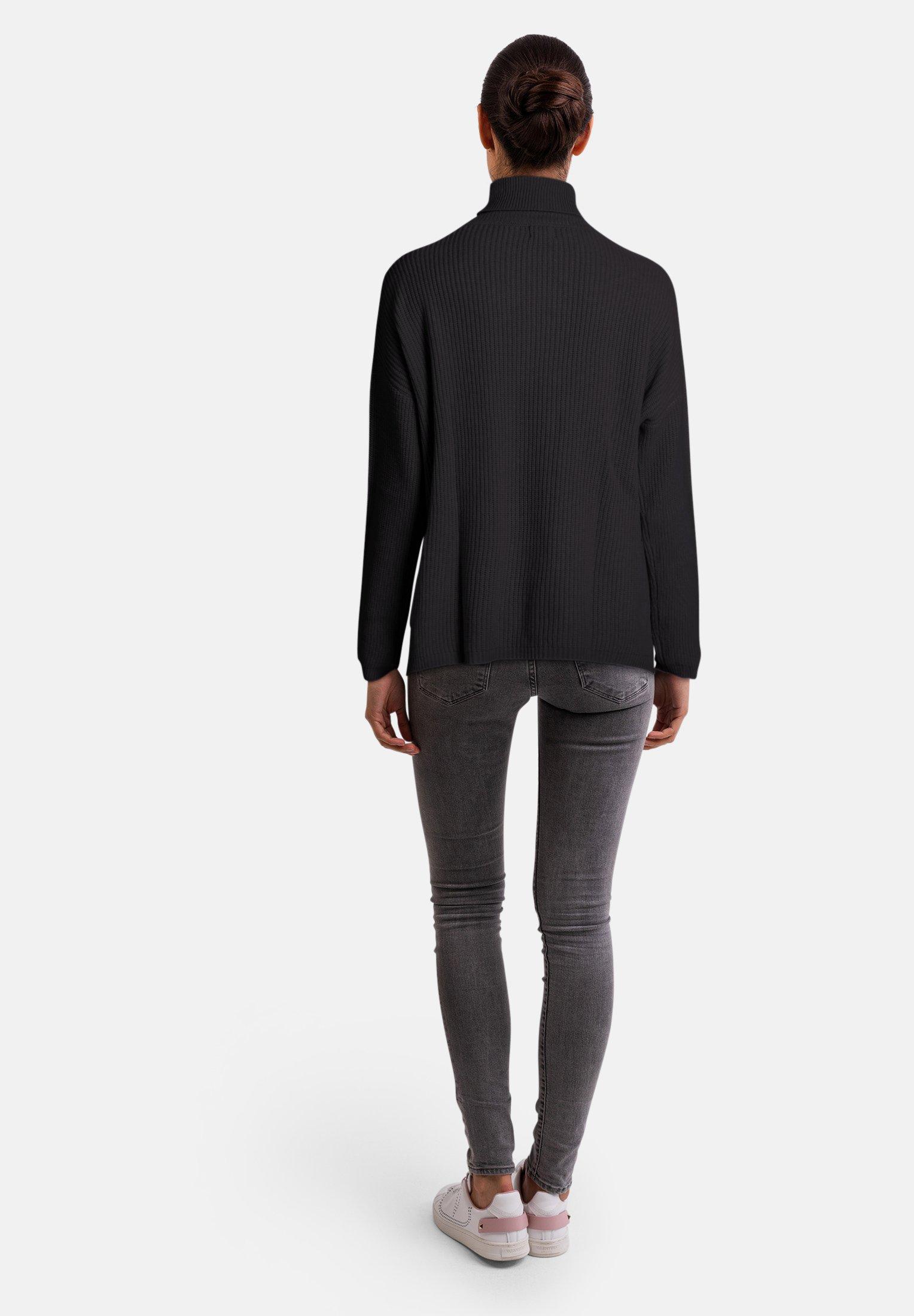 CASH-MERE.CH  Wolle Kaschmir Oversize Style Rollkragen Pullover 