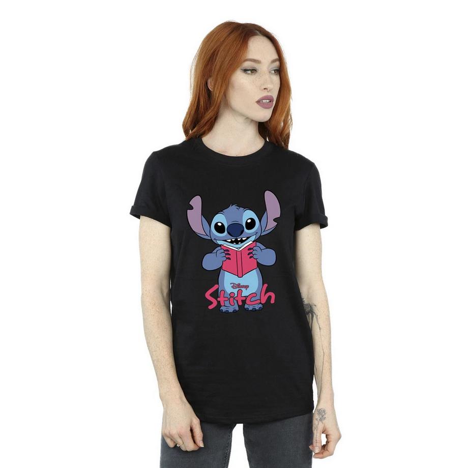 Lilo & Stitch T-Shirt Reading Standing  