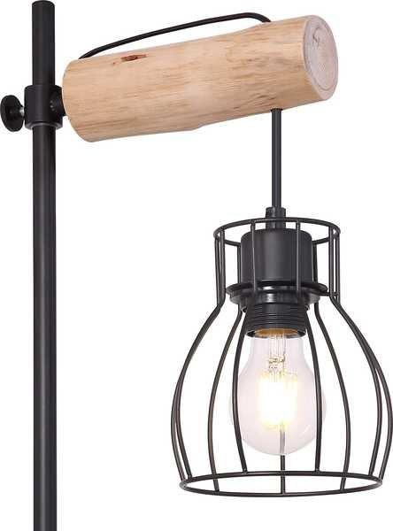 mutoni Lampe de table Mina métal noir 1xE27  