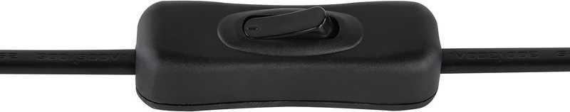 mutoni Lampe de table Mina métal noir 1xE27  