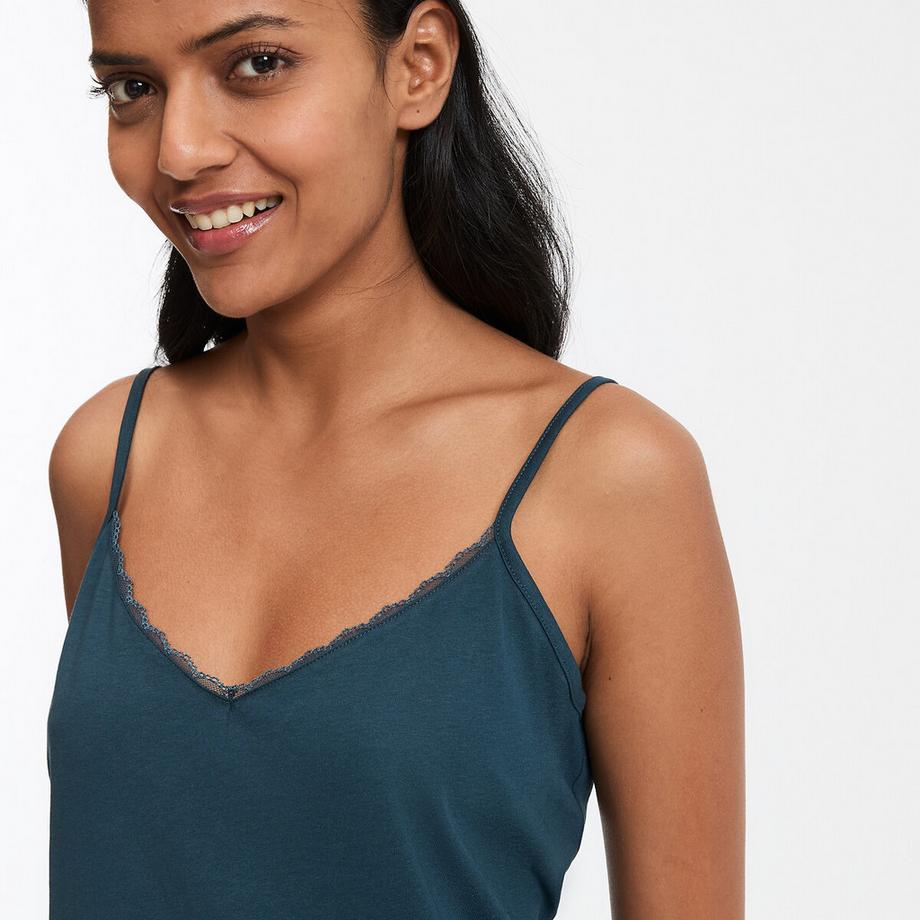 La Redoute Collections Nuisette en coton à fines bretelles  