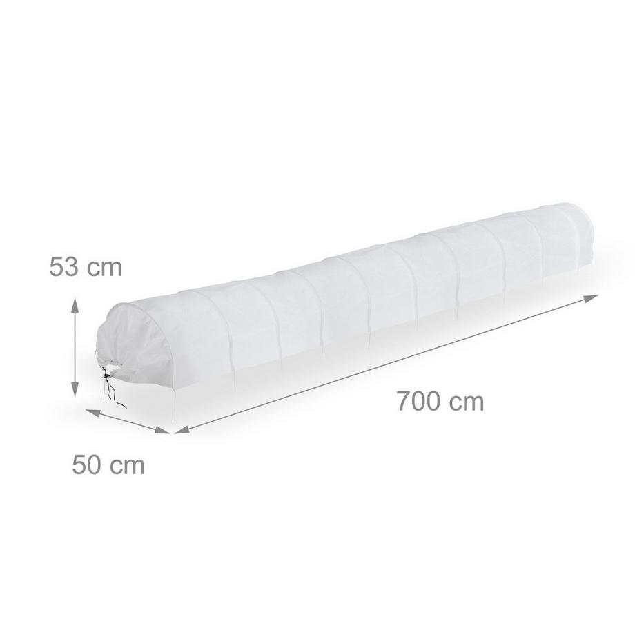 B2X Tunnel di piantagione in tessuto non tessuto 7 m set da 2  